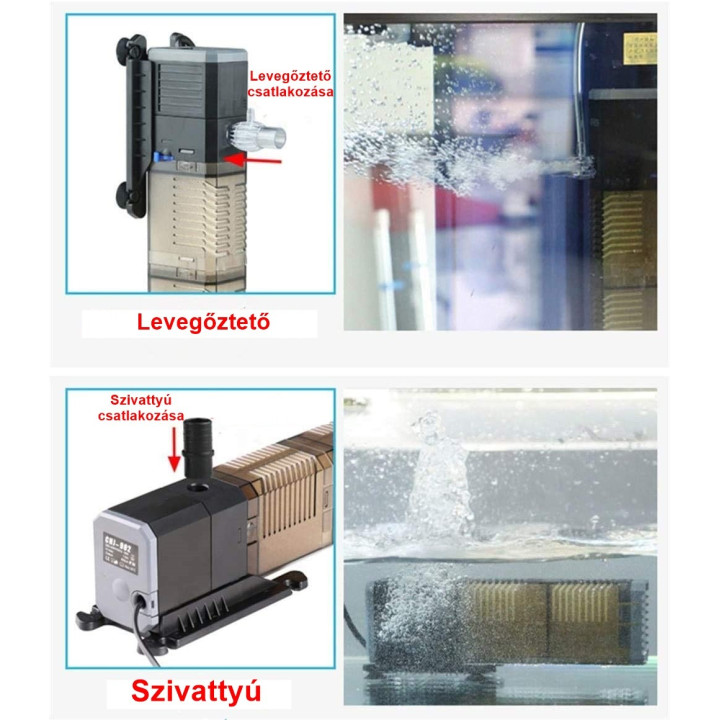 SunSun CHJ-1502 3in1 filtru, pompa si aerator 1500 l/h 25W - fish-farm.ro