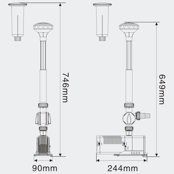 Pompa CHJ-2003 pentru fantani arteziene 2000l/h (35W)