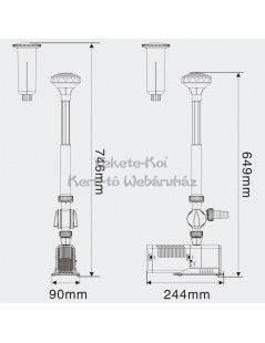 Pompa CHJ-2503 pentru fantani arteziene 2500l/h (45W)