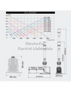 Pompa CHJ-603 pentru fantani arteziene 600l/h (8W)