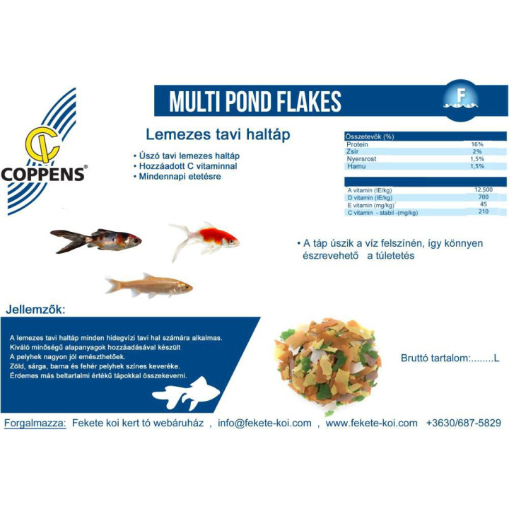 Hrana Coppens Multi Pond Flakes 2000 ml