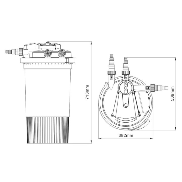 Filtru iaz sub presiune CPA 15000 (30 000) cu lampa UVC 18W