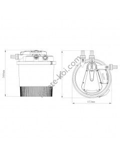 Filtru iaz sub presiune CPA 20000 (40 000) cu lampa UVC 36W