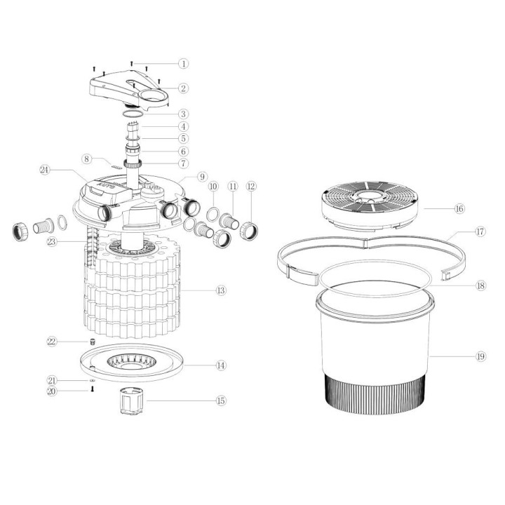 Filtru iaz sub presiune CPA 20000 (40 000) cu lampa UVC 36W