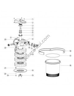 Filtru iaz sub presiune CPA 2500 (6 000) cu lampa UVC 11W