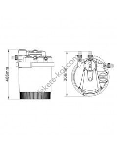 Filtru iaz sub presiune CPA 2500 (6 000) cu lampa UVC 11W