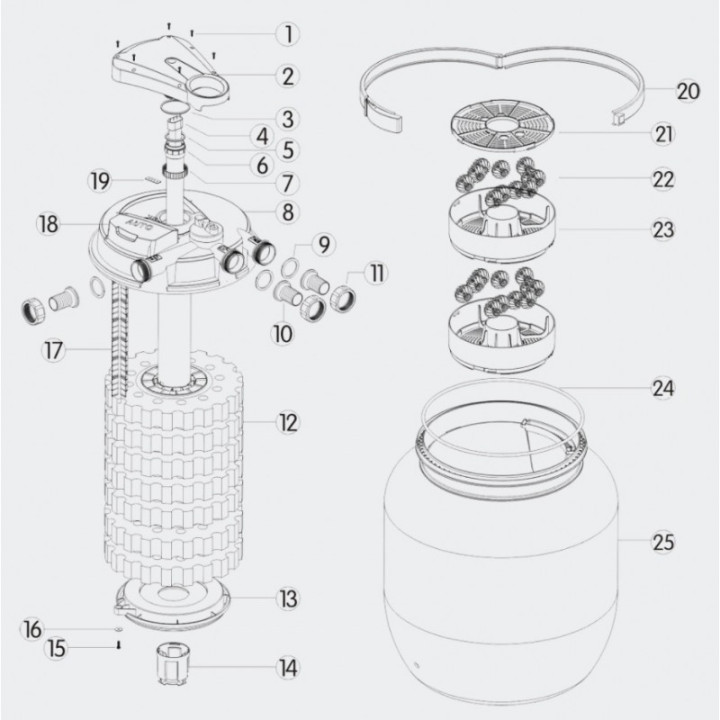 Set filtrare iaz subpresiune CPA 75000 (80 000) set 2.