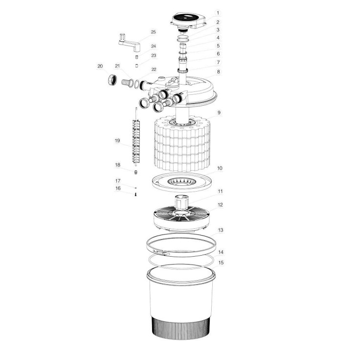 Filtru iaz sub presiune CPF 20000 (40 000) cu lampa UVC 36W