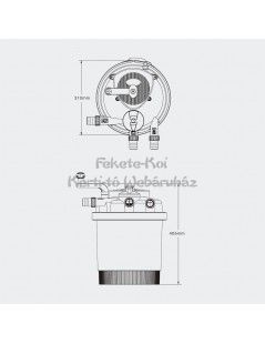 Filtru iaz sub presiune CPF 2500 (6 000) cu lampa UVC 11W