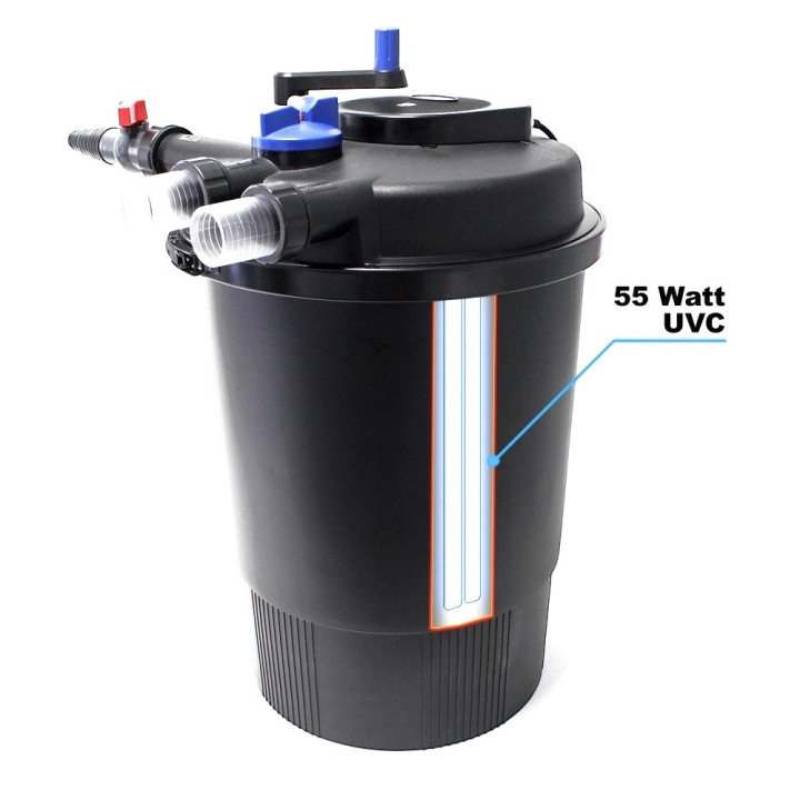 Set filtrare iaz subpresiune CPF 30000 (60 000) set 3. JTP 10000 + Furtun Spiralat 4m Dn32