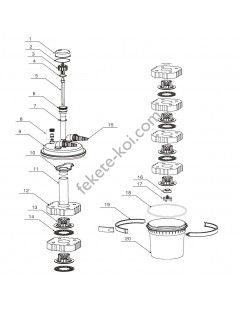 Filtru iaz sub presiune CPF 500 (15 000) cu lampa UVC 18W