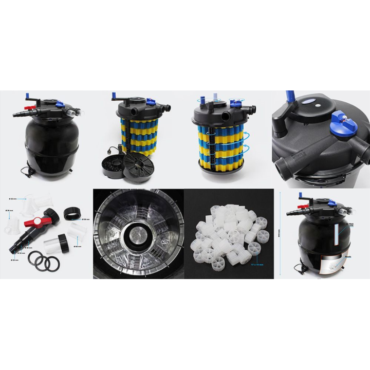 Set filtrare iaz subpresiune CPF 75000 set 1. CTP 12000 + Furtun Spiralat 4m Dn32