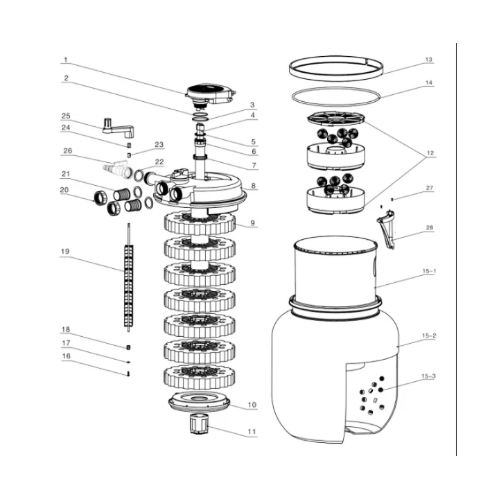 Set filtrare iaz subpresiune CPF 75000 set 3