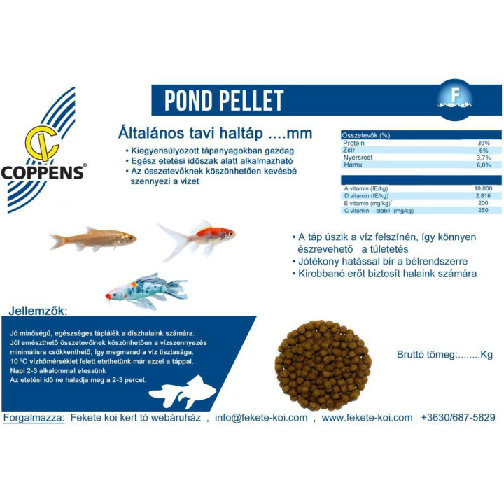 Hrana Coppens Pond Pellet 3 mm ( 2 kg )