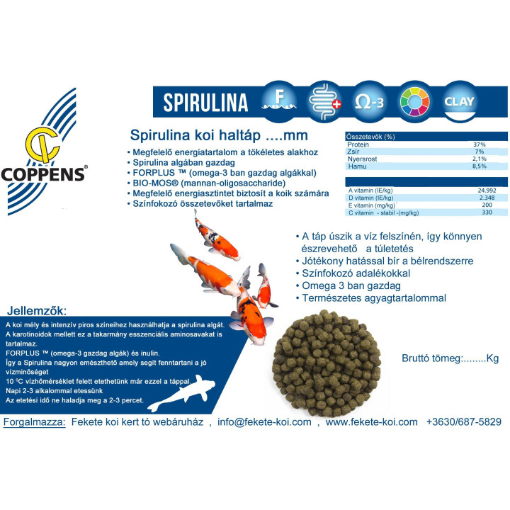 Hrana Coppens Spirulina 2 mm ( 200 g )
