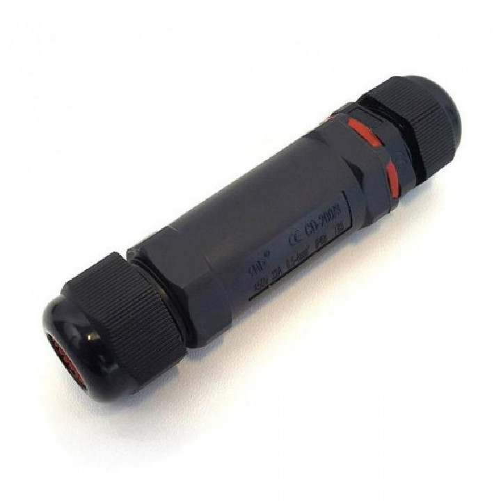 Prelungitor de cablu cu protecție IP68, 3 poli (CUJ-01)