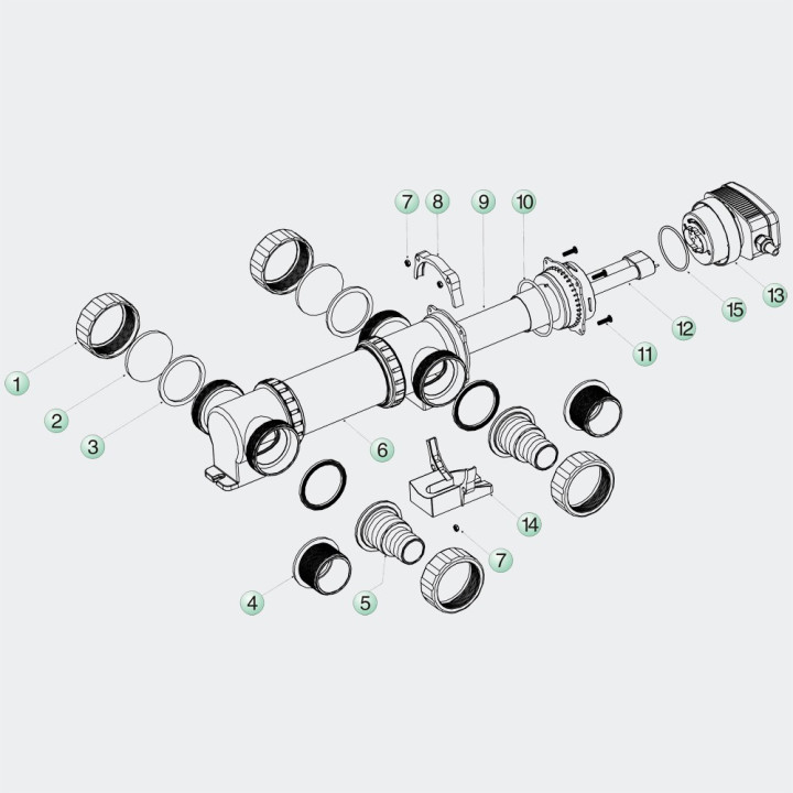 SunSun UV-C lampa inox 18W (CUV-718)