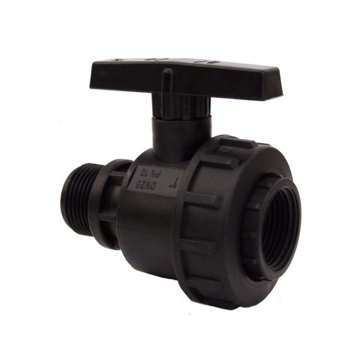 Robinet ball din plastic 3/4" FI-FE
