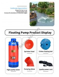 Aerator piscicol si fantana arteziana iazuri lacuri helestee 0,75kw