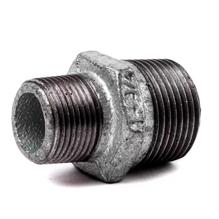 Niplu redus din fonta zincata 5/4"-3/4" FE-FE - niplu, zincata
