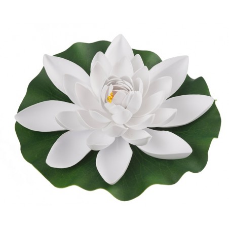 Nufar plastic mare 28cm, Alb