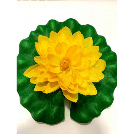 Nufar plastic mare 14cm, Galben