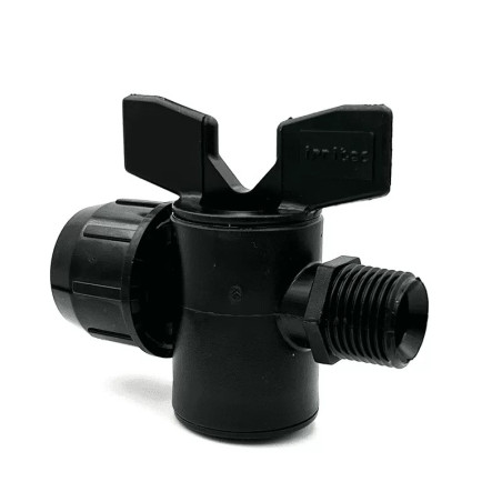 Robinet agricol 25mmx1/2"FE (negru)