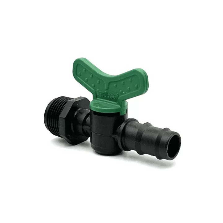 Supapă capăt furtun verde 20x3/4"FE 4bar