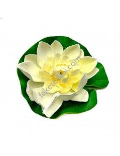 Nufar plastic mare 18cm, Galben