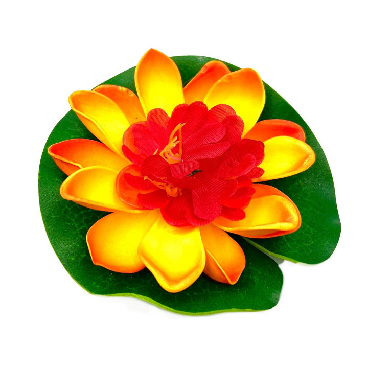 Nufar plastic plutitor 11cm, Galben