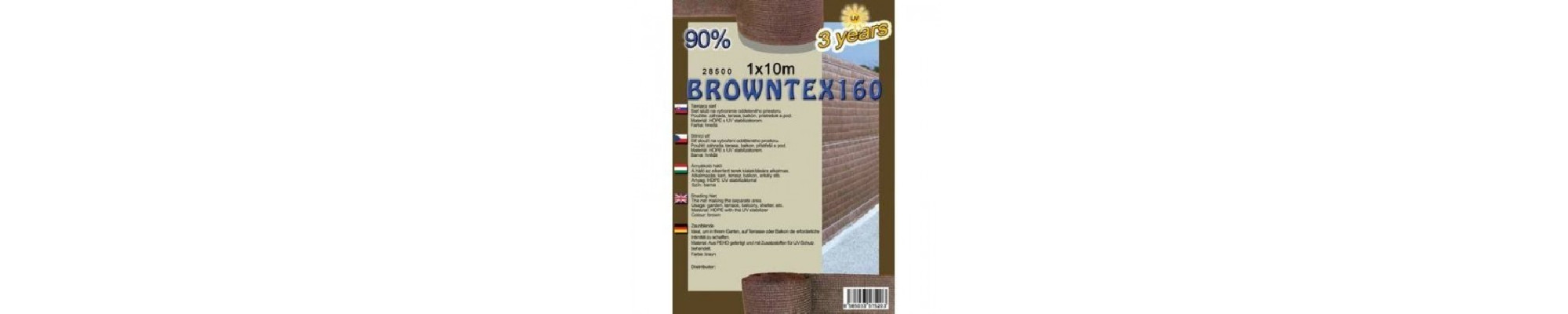 Plasa umbrire, Plasa antigrindina BROWNTEX 160GR/M2