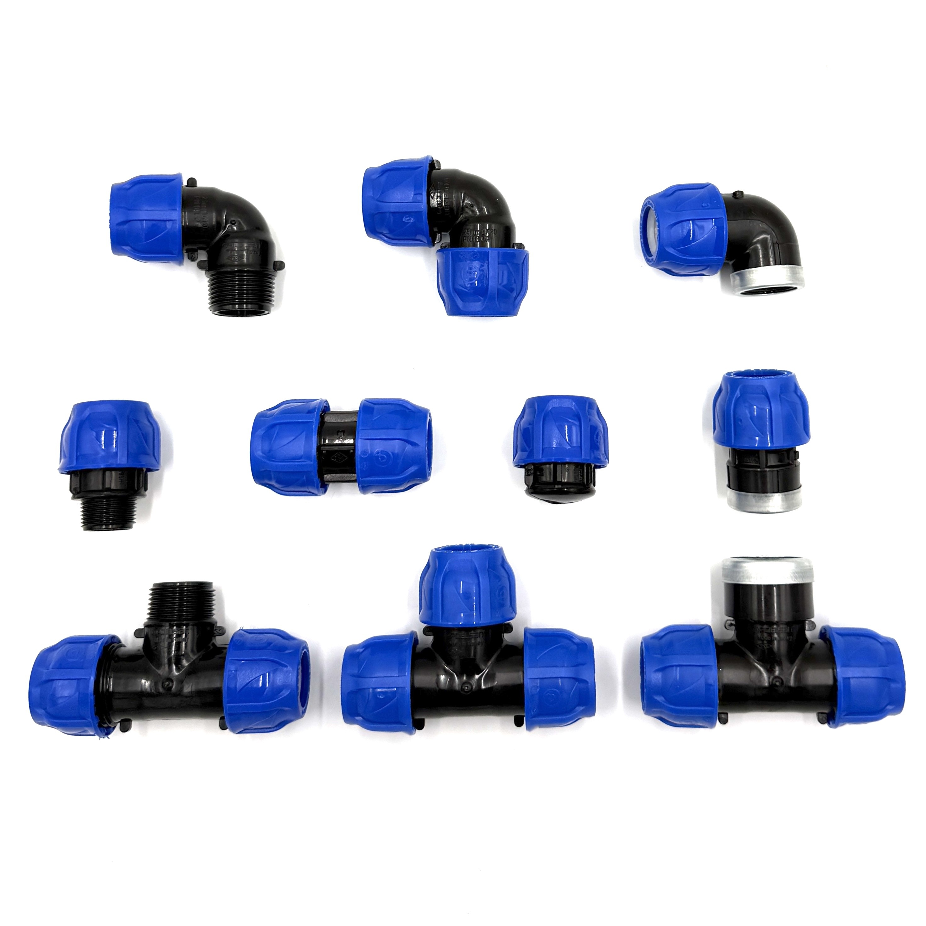 Fitinguri compresiune PEHD max. 16bar