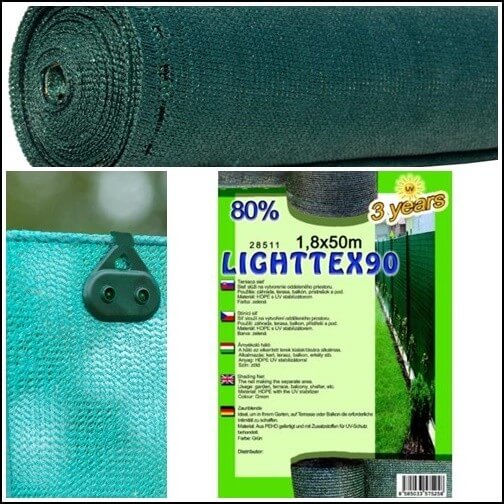 Plasa umbrire, Plasa antigrindina LIGHTTEX 90
