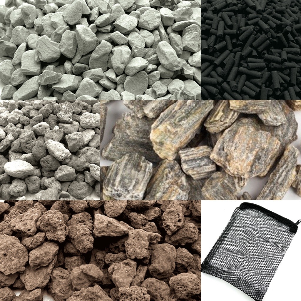 Material filtrant din minerale pentru iaz